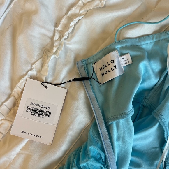 Hello Molly Dresses Hello Molly Light Blue Corset Top Body Con Mini